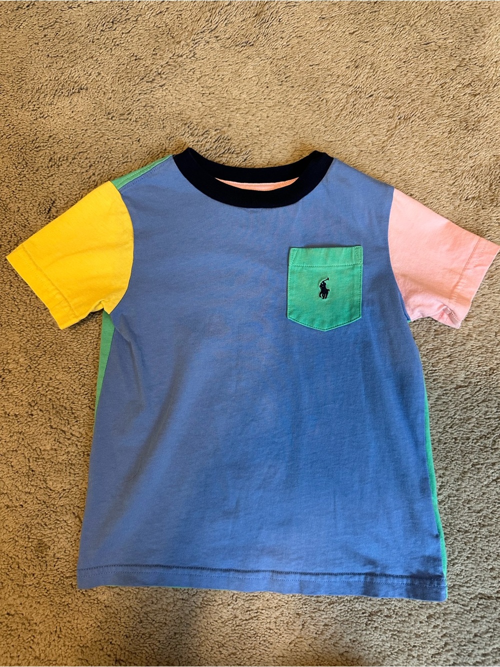 Worn once - 3T Ralph Lauren Colorblock Tee